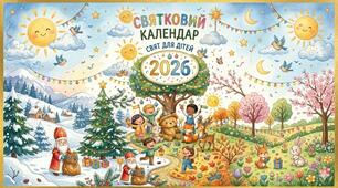 Святковий календар для дітей на 2026 рік