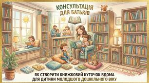 Консультація для батьків "Як створити книжковий куточок вдома для дитини молодшого дошкільного віку""