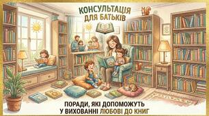 Консультація для батьків "Поради, які допоможуть у вихованні любові до книг"
