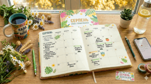 Планування на СЕРПЕНЬ  для СЕРЕДНЬОЇ групи ЗДО
