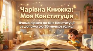 📖✨ Мнемотаблиця "Чарівна книга «Моя Конституція»