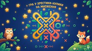 Табличка множення на 6.