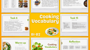 Cooking Vocabulary B1-B2. Vocabulary practice lesson
