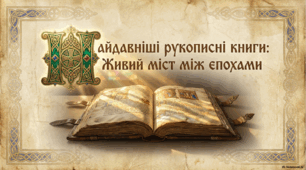 Найдавніші рукописні книги