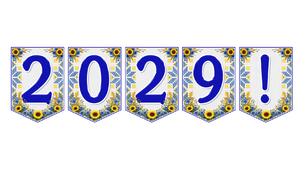 Яскрава тематична розтяжка «2029!» для святкового оформлення