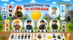 Дидактична гра «Добери засоби захисту» та колективна аплікація