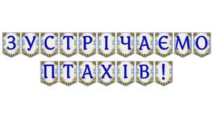 Яскрава тематична розтяжка «Зустрічаємо птахів!»