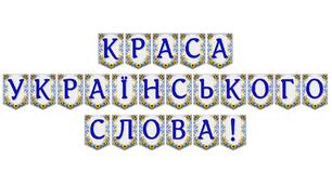 Яскрава тематична розтяжка «Краса українського слова!»