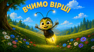 🌞 Вивчаю вірші, покращую пам'ять "Світлячок"  Анатолій Камінчук"