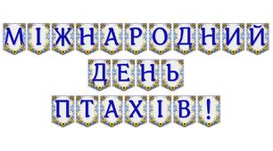 Яскрава тематична розтяжка «Міжнародний день птахів!»