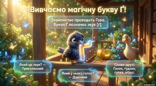 Буква Ґґ. Вивчаємо АБЕТКУ легко і весело! 🔤Вправи, вірші, скоромовки та читання для 1 класу. Презентація