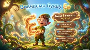 Буква Ее. Вивчаємо АБЕТКУ легко і весело! 🔤Вправи, вірші, скоромовки та читання для 1 класу. Презентація