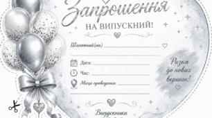 💖 Запрошення на випускний «Серце мрій» ✨