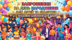 🎉 Запрошення на День народження для дітей та підлітків: 14 яскравих шаблонів для друку