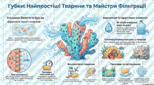 § 40. Різноманітність тварин. Губки