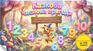 Робочий зошит «Вивчаємо цифри від 1 до 10»