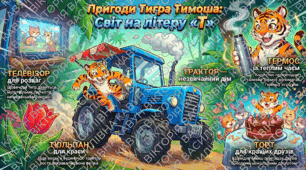 Вивчення абетки. Буква "Т". Асоціативна графіка