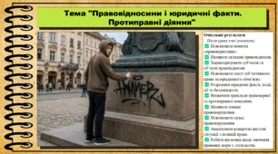 Правовідносини і юридичні факти. Протиправні діяння. Правознавство. 9 клас. НУШ (2026). До підручника Васильків І. Д., Кравчук В. М.