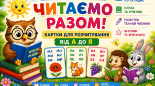 Читання. Комплект карток "Читаємо разом від А до Я"