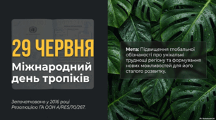 29 червня - Міжнародний день тропіків
