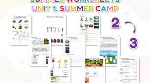 2 → 3 Summer Worksheets. Unit 1: Summer Camp.