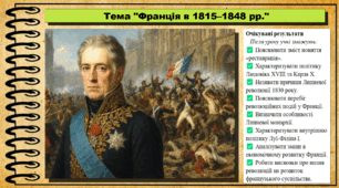 Франція в 1815–1848 рр. Всесвітня історія. 9 клас. НУШ (2026). До підручника Васильків І. та ін.