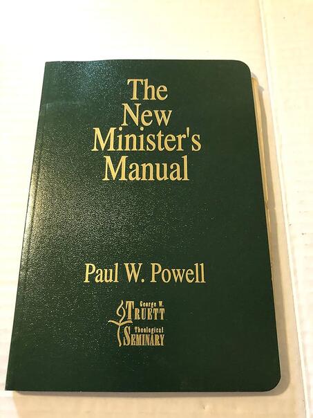New Ministers Manual: PAUL W. POWELL: Amazon.com: Books