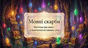 Гра "Мовні скарби. Вставні слова"
