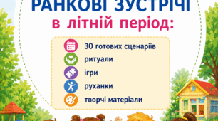 Практичний посібник для педагогів ЗДО "Ранкові зустрічі в літній період: 30 готових сценаріїв, ритуали, ігри, руханки та творчі матеріали"