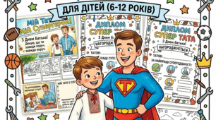 Завдання та розмальовки «День Батька»