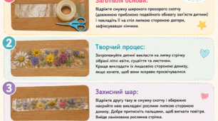 Майстер-клас для батьків та дітей дошкільного віку: «Браслет з літніх квітів»