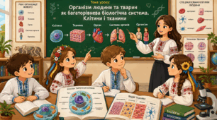Організм людини та тварин як багаторівнева біологічна система. Клітини і тканини