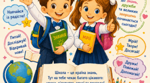 Постер «Привіт, першокласнику!»