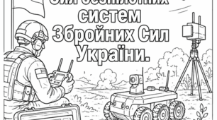 11 червня день безпілотних систем Збройних Сил України. Розмальовка.