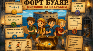 МАТЕМАТИЧНИЙ   КВЕСТ  «ФОРТ БУАЯР.МИСЛИВЦІ ЗА СКАРБАМИ.».