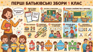 Перші батьківські збори. 1 клас.