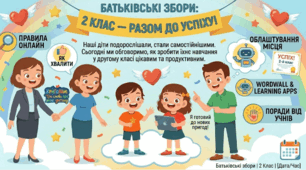 Перші батьківські збори. 2 клас.