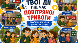 Набір пам’яток «Твої дії під час повітряної тривоги»