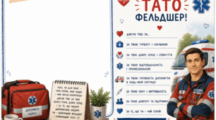 серія листівок до Дня батька. листівки до дня батька різних професій. листівки для батька, з фото чи малюнком.
