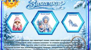 Дидактична гра «Зима яка?» (за допомогою карток-асоціацій)