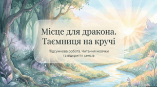 ГР 2. Підсумкова робота. Читання мовчки уривка твору Ю. Винничука "Місце для дракона"