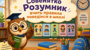 Совенятко Розумник вчить правила поведінки в школі