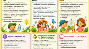Пам'ятка для педагогів про літо