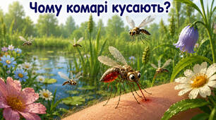 Казка "Чому комарі кусають"