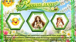 Дидактична гра «Весна яка?