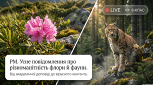 8кл. ГР1. РМ. Усне повідомлення про різноманітність флори й фауни в Україні (на Землі).