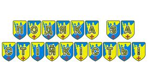 Патріотична розтяжка «Подяка за стійкість!»