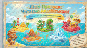 1 клас. Інтерактивна презентація. Літні пригоди: читаємо англійською.