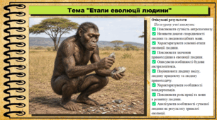 Етапи еволюції людини. Біологія. 9 клас НУШ (2026). До підручника Балан П., Козленко О. та ін.