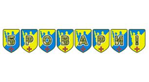 Патріотична розтяжка «Бровари!»: яскравий акцент для шкільних урочистостей та міських свят
